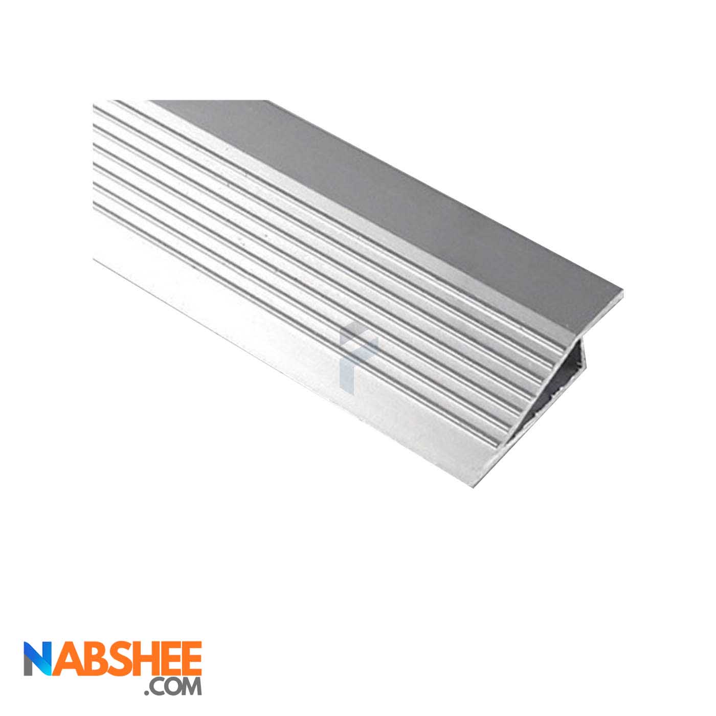 پروفیل آلومینیومی شیبدار مثلثی ارتفاع 8 میل کد A3 نقره ای