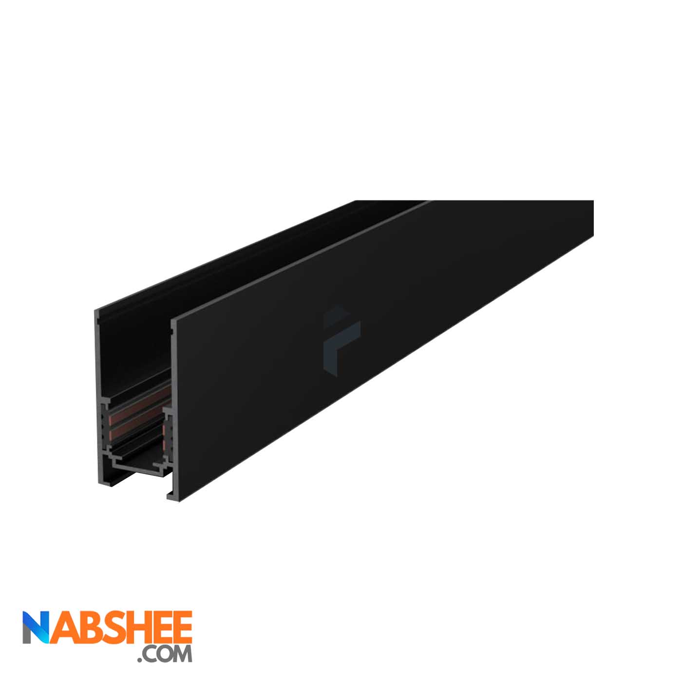 پروفیل ریل مگنتی آلومینیومی 2/5 سانتی روکار کد M25 مشکی