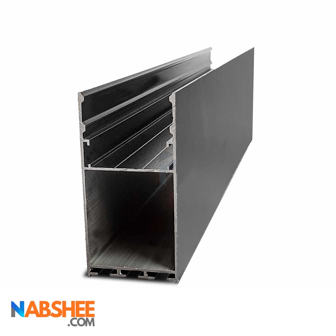 پروفیل نور خطی آلومینیومی لوستری کد L4590 مشکی + دیفیوزر رایگان