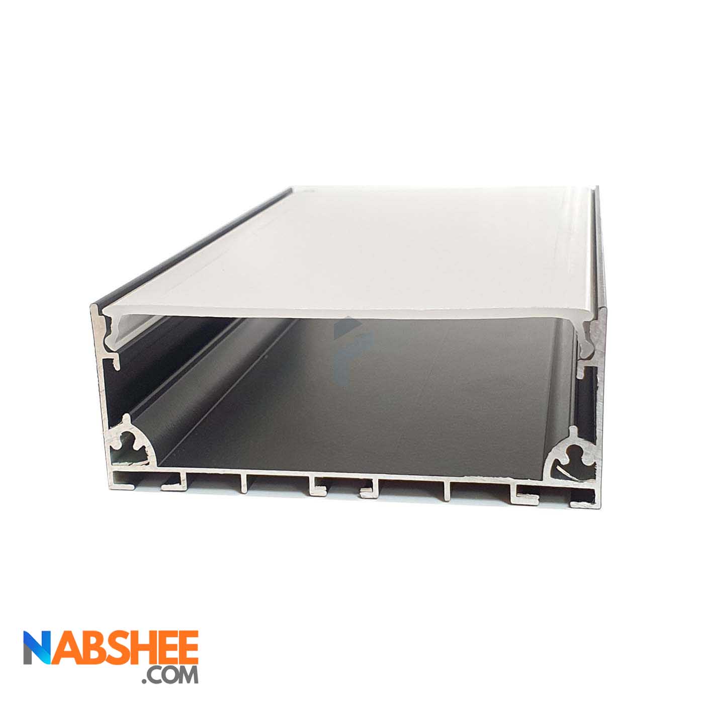 پروفیل نور خطی آلومینیومی 8 سانتی کد L8835 مشکی + دیفیوزر رایگان