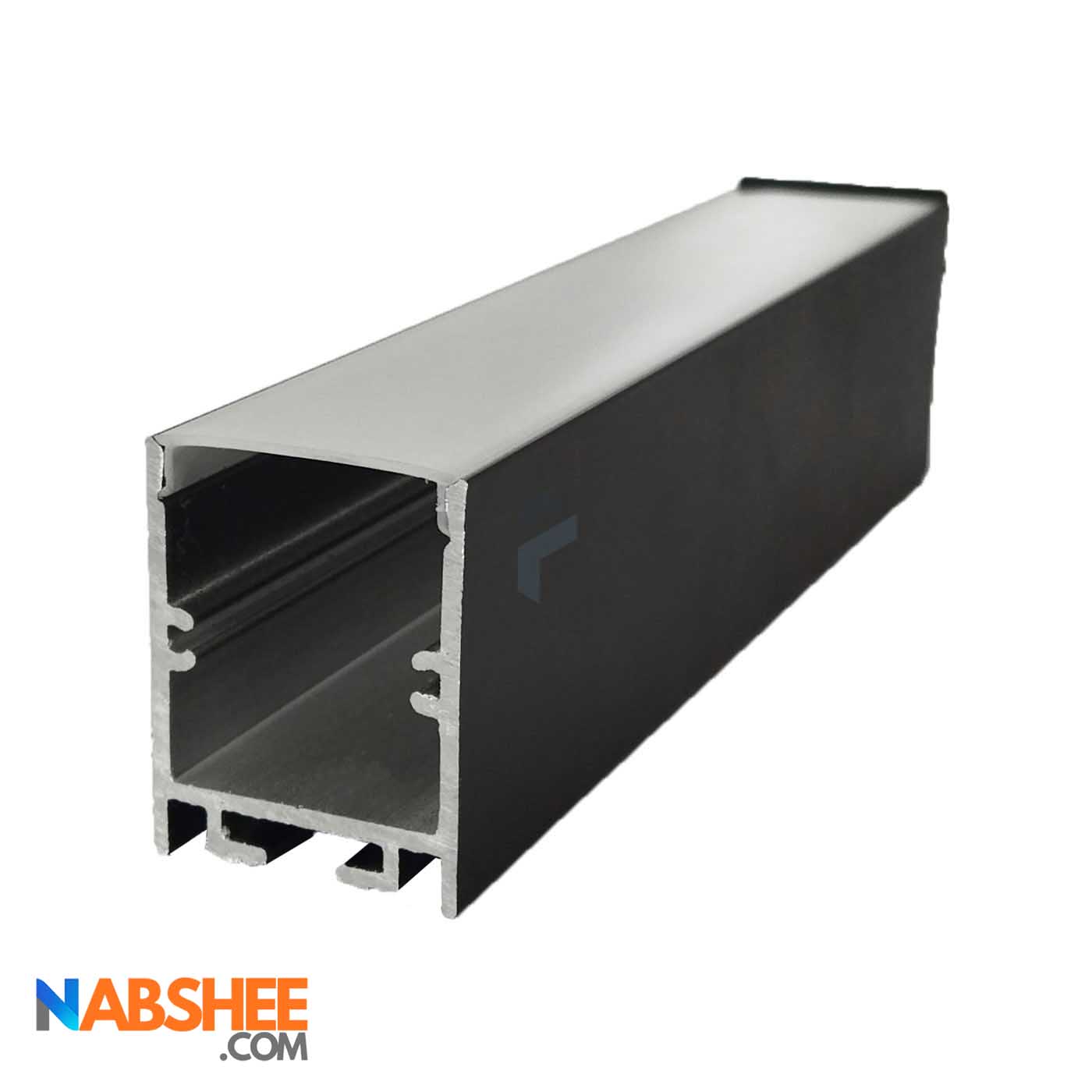 پروفیل نور خطی آلومینیومی 3 سانتی بدون لبه کد L34B مشکی + دیفیوزر رایگان