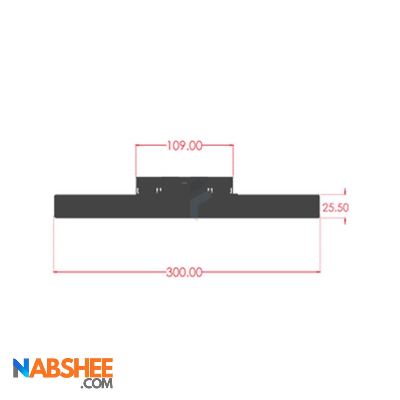چراغ مگنتی خطی 10 وات کد MD10-6000